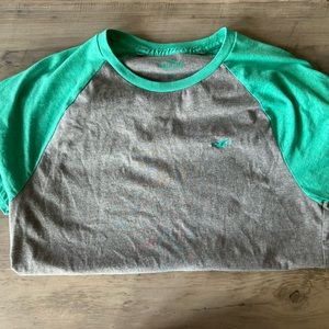 Men’s Gray/Green Medium Hollister Shirt